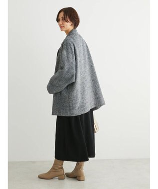 Green Parks ・ＥＬＥＮＣＡＲＥ　ＤＵＥ　ヘリンボーンミドルコート Gray