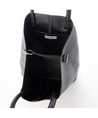 UNBILLION カシュカシュ cachecache / バイカラーフェイクレザートート ブラック