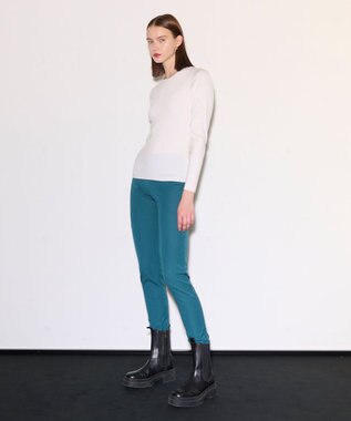 JOSEPH 【洗える】ストレッチシルクニット　ラウンドネック Ivory