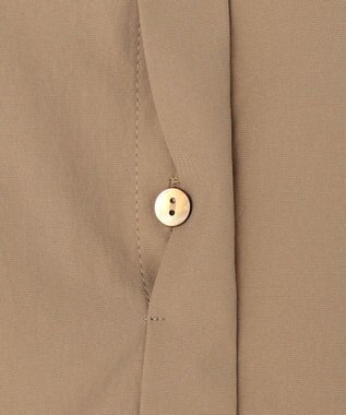 uncrave クールタッチカラータイプライター ペプラムブラウス キャメルベージュ