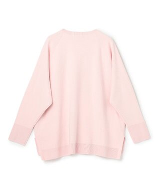 UNFILO コットンカシミヤニット クルーネック ピンク