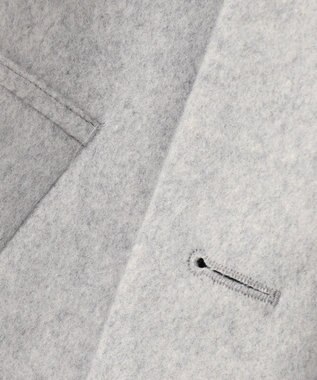 J.PRESS LADIES S ショートビーバー ステンカラー コート ライトグレー系