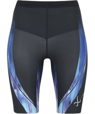 CW-X 【WOMEN】 CW-X レディース スポーツタイツ ハーフ(ひざ上丈) 下半身サポート(股関節・腰・おしり・ふともも) マラソン 球技 HZY695 /ワコール サックス