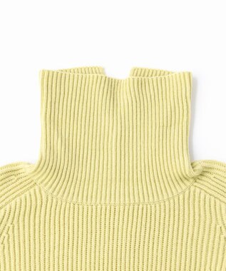 UNFILO あぜ編みオフタートルニット ピスタチオ