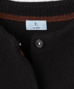 組曲 S プレーティングニットアウター ジャケット ブラック系