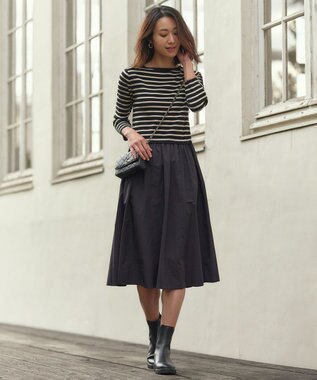 23区 キルティング 2WAYミニ バッグ ブラック系