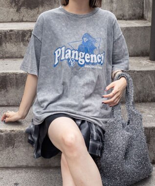 WEGO 【綿100%】ヴィンテージウォッシュグラフィックTシャツ 柄6