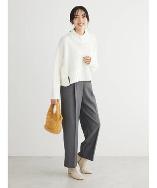 Green Parks ・ＳＵＧＡＲ　ＳＰＯＯＮ　ハイネックショートニット Off White