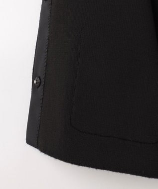 組曲 S プレーティングニットアウター ジャケット ブラック系