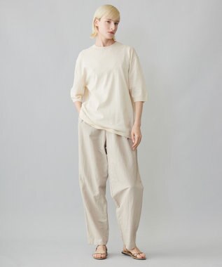 UNFILO MENS FINE MOVE クルーネック ニット [24年春夏商品] エクリュ