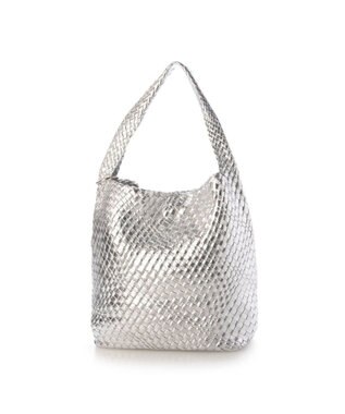 UNBILLION カシュカシュ cachecache / メタリックメッシュワンショルダー シルバー