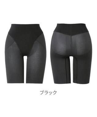 BRADELIS New York 【Yukine inc. 】ゆきねえ365綿混モアらくヒップサポートガードル24 ブラデリス 補正下着 ブラック