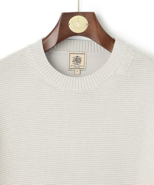 J.PRESS MEN ドライメッシュセーター ライトグレー系