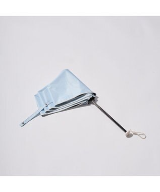 MOONBAT MIZUNO  (ミズノ) 無地 ロゴ 日傘 折りたたみ傘 パラソル 晴雨兼用 ユニセックス  軽量 一級遮光 遮熱効果 遮光率100% UV遮蔽100% ペールスカイ