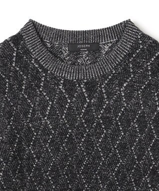 JOSEPH HOMME 【WEB・一部店舗限定  】 ビッグアロージャガード　クルーネックニット グレー系