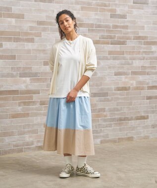 J.PRESS YORK STREET 【WOMEN】シアーカーディガン アイボリー系