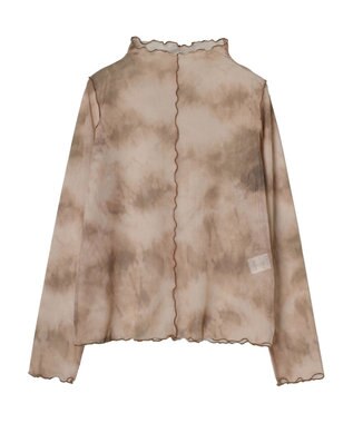 CRAFT STANDARD BOUTIQUE タイダイメッシュボトルネックインナー Mocha