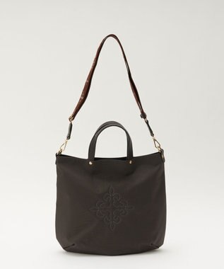 russet 《3/4～価格改定》スリム2WAYトートバッグ <コーデュラナイロン>(CE-1404-WEB) D.Brown