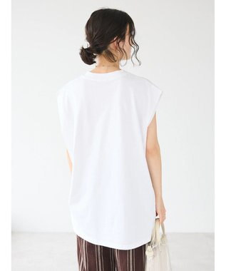 CRAFT STANDARD BOUTIQUE リメイクロゴノースリーブTee Off White
