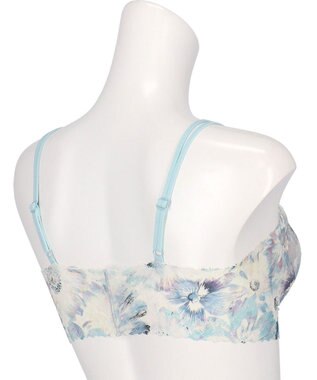 WACOAL 【GOCOCi ゴコチ】 ブラレット アウターにひびきにくい 肌あたりのやさしいレース ワイヤレス ブラジャー ノンワイヤーブラ レディース CGG297 /ワコール サックス