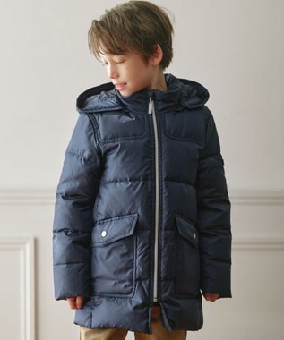 J.PRESS KIDS 【110-130cm】【撥水】50Dタフタ ダウンコート ネイビー系