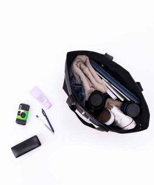 LeSportsac CARLIN ZIP TOP TOTE BAG 【日本限定】リサイクルドブラックJP リサイクルドブラックJP