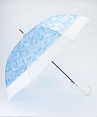 ANY SIS 【WEB・一部店舗限定】切り継ぎフラワー アンブレラ ブルー