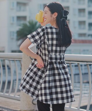 Tiaclasse 【おのののかさん着用】半袖＆七分袖選べる袖丈バックフレアチュニック