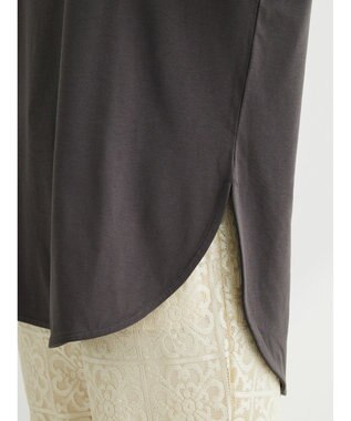 Green Parks 汗じみ防止５分袖チュニック Off White