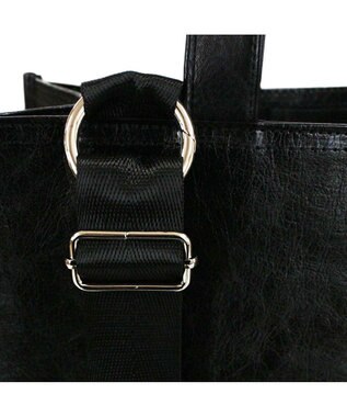 ROOTOTE 1032【木繊維軽量素材】EU.スクエア.メタリック-A 03：ブラック