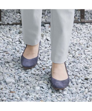 Riz raffinee <Riz raffinee>スクエアトゥプレーンパンプス グレースエード