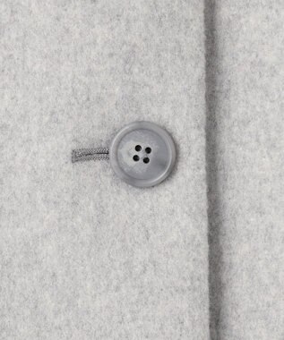 J.PRESS LADIES S ショートビーバー ステンカラー コート ライトグレー系