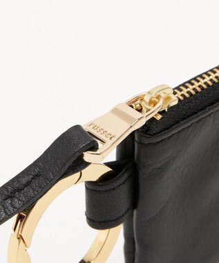 russet カラビナ付き ソフトレザーマルチケース(Z-211) Black