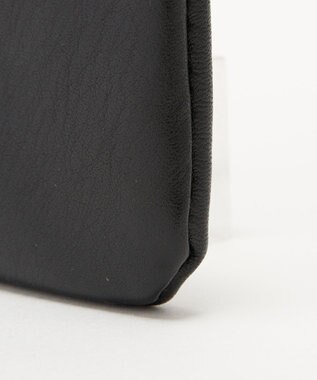 russet カラビナ付き ソフトレザーマルチケース(Z-211) Black