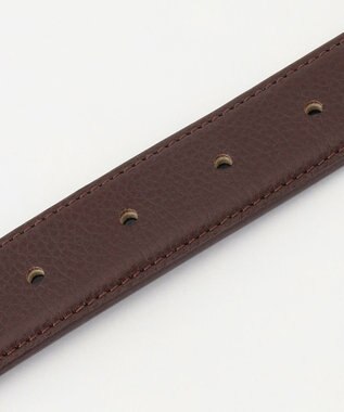 J.PRESS MEN 【定番】シボレザー ベルト ダークブラウン系