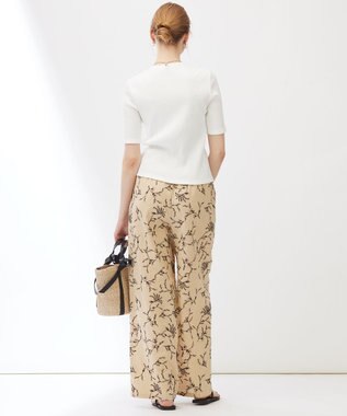 23区 【Indian Factory】シャイニーワイドリブ カットソー ホワイト系