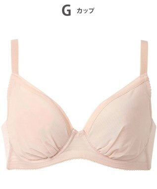 WACOAL 【小さく見せるブラ】 シンプル ブラジャー 着やせ効果 コンパクトにメイク バストの突出をおさえる 背中の段差を軽減 大きいサイズ レディース BRB452 /ワコール