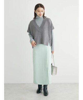 Green Parks ・ＳＵＧＡＲ　ＳＰＯＯＮ　ショートニットベスト Gray Mixture