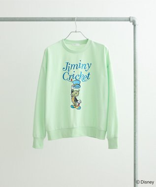 Green Parks ピノキオ／刺繍ミニ裏毛プルオーバー Light Green