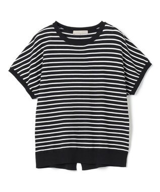 UNFILO スゴ機能 コンパクトニットT ブラック×オフ