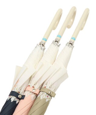 MOONBAT 【FUDGE掲載】PAUL&JOE ACCESSOIRES(ポール＆ジョー アクセソワ) 長傘 クリザンテーム ネイビーブルー