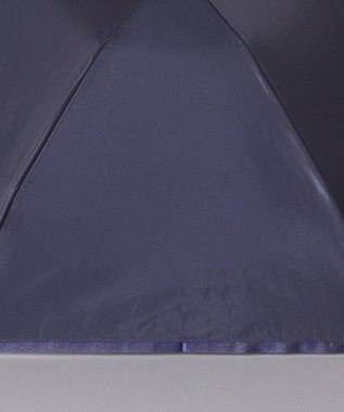 AURORA BLAO (ブラオ) 切り継ぎテープ柄 晴雨兼用傘 (折り畳み・ミニ) ネイビー