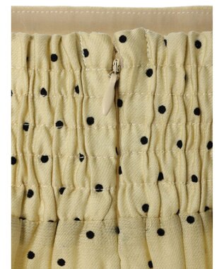 Green Parks AnriettMusee ドットフレアーロングスカート Lime Green