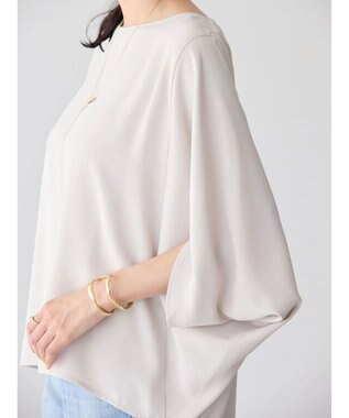 AMERICAN HOLIC イージーケア＋接触冷感　ドルマンブラウス Gray Beige