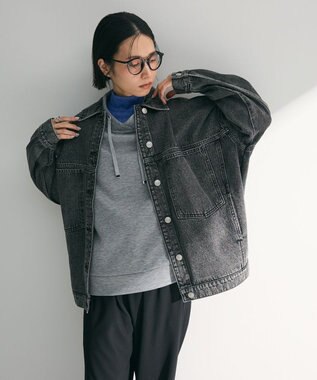 Green Parks ダンボール抜け衿プルオーバー Gray Mixture