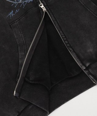 WEGO 【ユニセックス着用ITEM/MLサイズ展開】パウダーブリーチグラフィックZIPパーカー 柄3