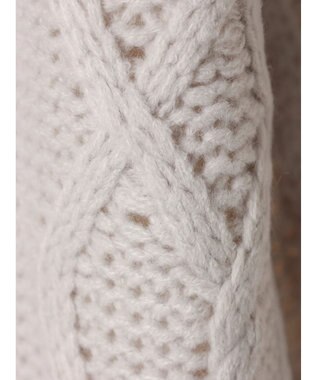 CRAFT STANDARD BOUTIQUE ケーブルニットドッキングスウェット Ivory