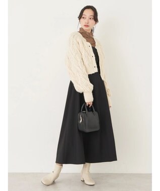 earth music&ecology ウエストマークキャミワンピース Black