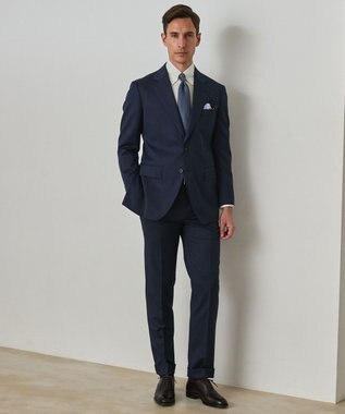 GOTAIRIKU 春夏向け【形態安定】SUMMERPREMIUMPLEATS_スナップダウンカラー _織柄_ 長袖ドレスシャツ(25年モデル) ホワイト系1(ドビーストライプ)