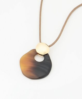 23区 【Oggi4月号掲載】ラウンドホーン ネックレス ベージュ系